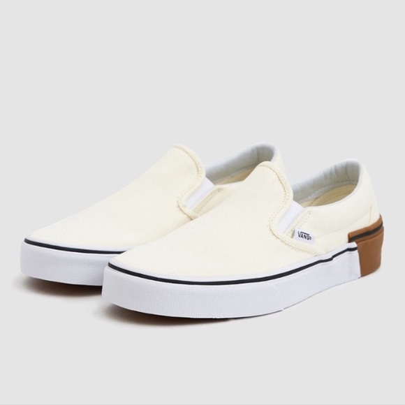 NWT Vans Classic Slip On Gum Block, W 8, M 6.5 - Picture 3 of 8